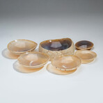 Genuine Set of Five Banded Agate Nesting Dishes // v.1