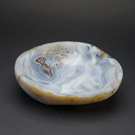 Polished Banded Agate Bowl From Brazil