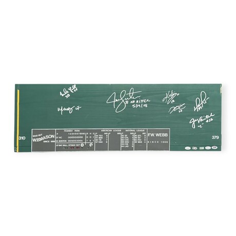 Boston Red Sox // Replica Monster Art Of Lester 5/19/08 No-Hitter // Signed by 7