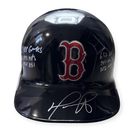 David Ortiz // Boston Red Sox // Signed Helmet + 6 Insc. // Ltd. Ed. #34/34