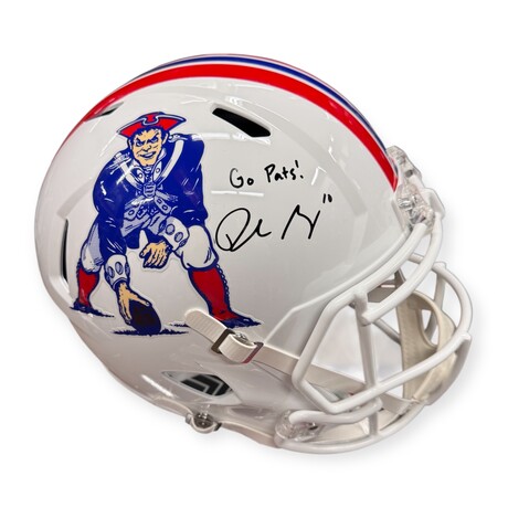 Drake Maye // New England Patriots // Signed Replica Helmet  + Inscription