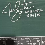 BOS Red Sox // Replica Monster Art Of Lester 5/19/08 No-Hitter // Signed by 7