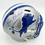 Barry Sanders // Detroit Lions // Signed SLATE Replica Helmet