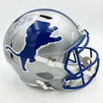 Barry Sanders // Detroit Lions // Signed SLATE Replica Helmet