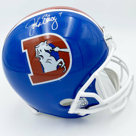 John Elway // Denver Broncos // Signed Throwback Helmet