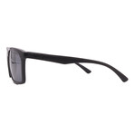 Armani // Men's EA4164 54516G Square Sunglasses // Grey + Gray Mirror