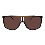 Carrera // Men's // 1056/S 2M2 Square Sunglasses // Black + Brown Gradient