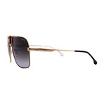 Carrera // Men's // 1018/S Y11 Aviator Sunglasses // Gold + Grey Gradient