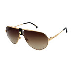 Carrera // Men's // 1033/S J5G Aviator Sunglasses // Gold + Brown Gradient