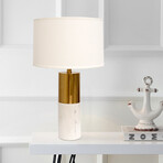 Rhoda Marble White/Gold Table Lamp