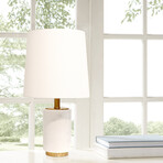 Leon Marble White/Gold Table Lamp