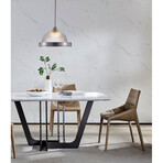 Natalie Metal & Glass Pendant Lights
