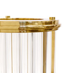 Lucian Lucite & St. Steel Hurricane // Gold (10.5"L x 10.5"W x 13"H)