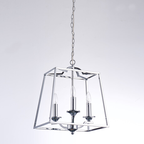 Lionnel Metal & Glass Chandelier Lights