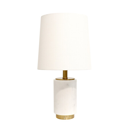 Leon Marble White/Gold Table Lamp