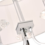 Azure Metal & Glass Chandelier Lights