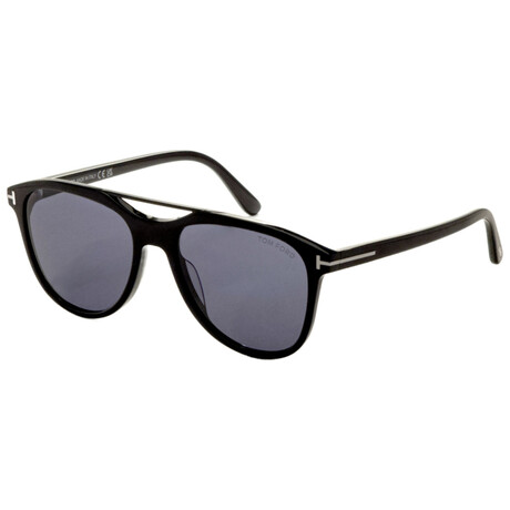 Tom Ford // Men's // FT1098-01V-54 // Black + Blue