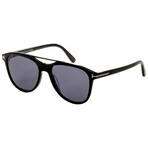 Tom Ford // Men's // FT1098-01V-54 // Black + Blue