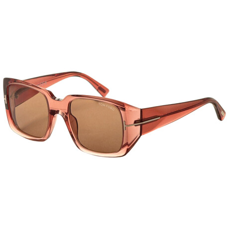 Tom Ford // Women's // FT1035-72E-51 // Shiny Light Pink + Brown