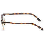 Tom Ford // Men's // FT1119-D-52N-47 // Dark Havana + Green