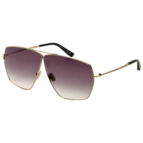 Tom Ford // Women's // FT1185-30B-67 // Gold + Gray Gradient