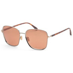 Tom Ford // Women's // FT1029-12G-57 Shiny Dark Ruthenium + Brown Mirror