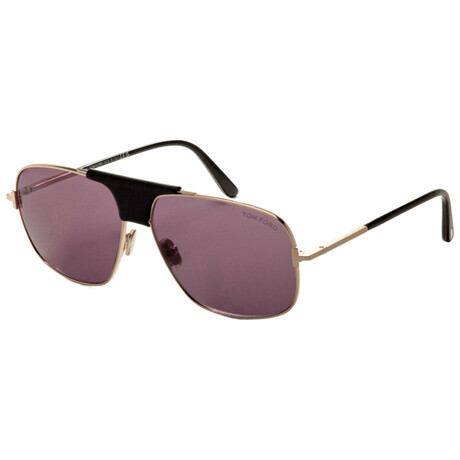 Tom Ford // Men's // FT1096-28A-62 // Shiny Rose Gold + Gray