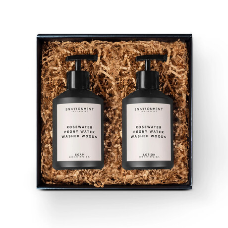 300ml Hand Soap & Lotion Set // Inspired by Issey Miyake L'Eau d'Issey® - Rosewater | Peony Water | Washed Woods