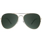 Mile Highs Polarized Sunglasses // Gold + Aviator Green