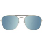 Mount Evans Polarized Sunglasses // Gold + Sky Blue
