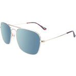 Mount Evans Polarized Sunglasses // Gold + Sky Blue