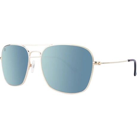 Mount Evans Polarized Sunglasses // Gold + Sky Blue