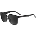 Brightsides Polarized Sunglasses // Matte Black On Black + Smoke