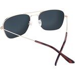 Mount Evans Polarized Sunglasses // Gold + Sky Blue