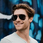 Mile Highs Polarized Sunglasses // Black + Smoke