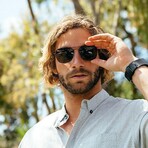 Mount Evans Polarized Sunglasses // Black + Smoke