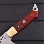 J2 Steel Kitchen Knife // Red Padauk Wood // 7414