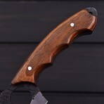 High Carbon Utility Knife // Brown Pakka Wood // 7431