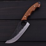 High Carbon Utility Knife // Brown Pakka Wood // 7431