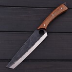 High Carbon Steel Kitchen Knife // Brown Pakka Wood // 7407