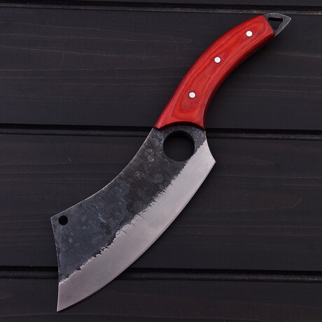 High Carbon Utility Cleaver // Pakka Wood // 7433