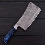 Butcher Cleaver // Blue Pakka Wood // 7417