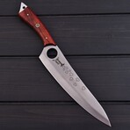 J2 Steel Kitchen Knife // Red Padauk Wood // 7410