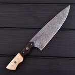 Chef/Kitchen Knife // Wenge Wood with Smooth Bone // 7424