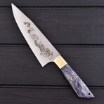 J2 Steel Kitchen Knife // Dyed Color Bone // 7421