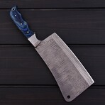 Butcher Cleaver // Blue Pakka Wood // 7417