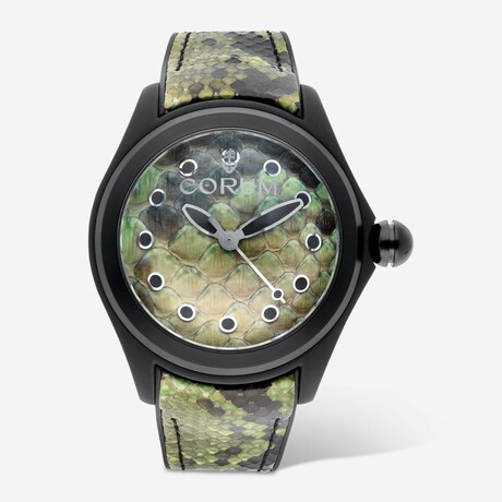 Corum Bubble 47 Green Python Limited Edition Automatic // L082/03192 // Unworn