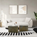 Urban Chiz Style Coffee Table Set, Grey