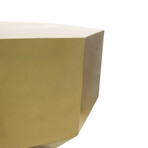 Byzantine Octagon Shape Coffee Table, Brass