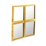 Nico Clear & Gold Iron Wall Mirror
